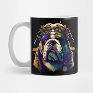Hippie Bulldog Mug